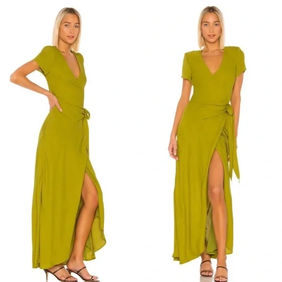 LPA | Dresses | Lpa Vibrant Green High Low Dress | Poshmark